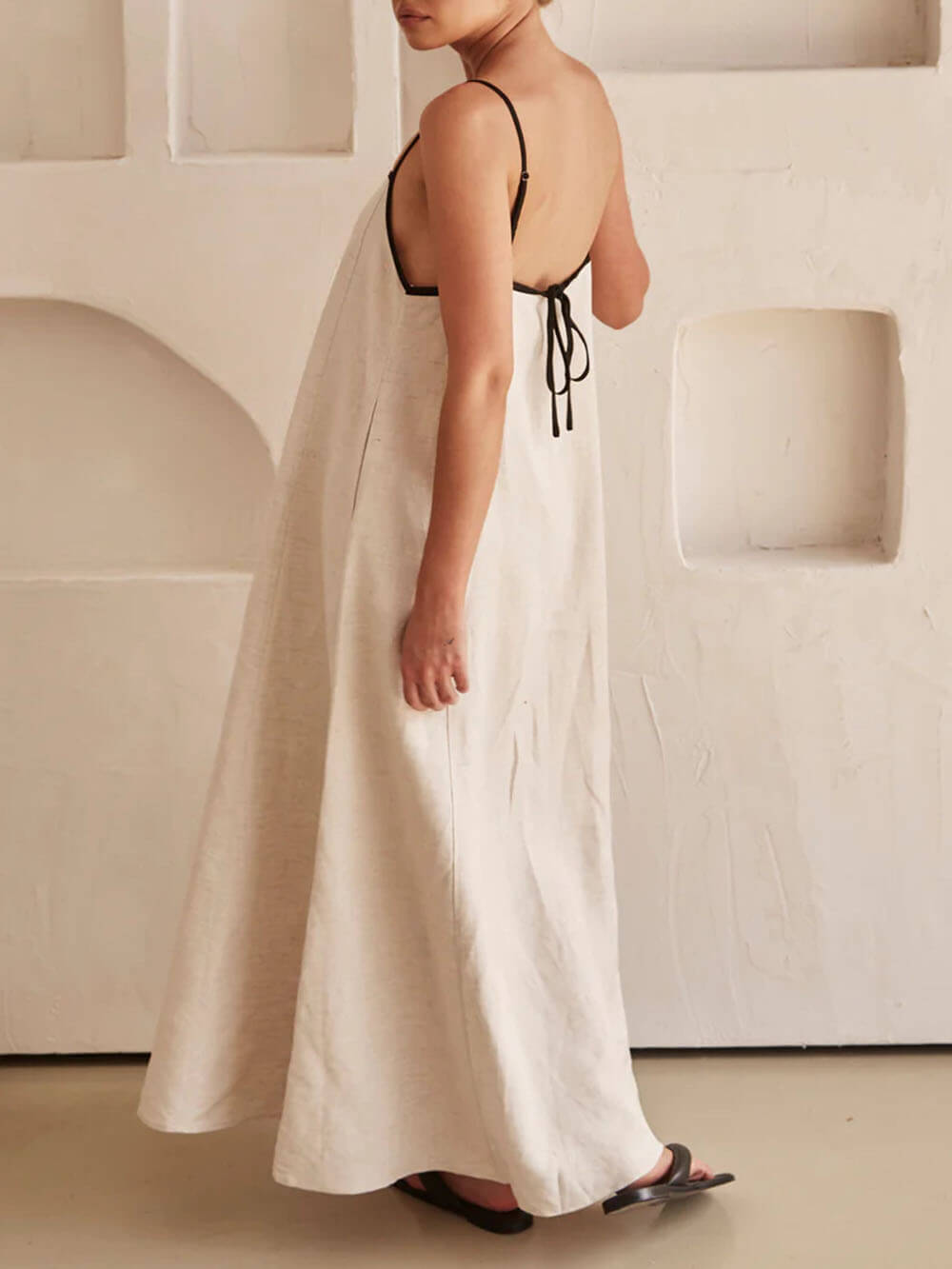 Fiona | A-line Summer Vibe Contrasting Suspender Dress