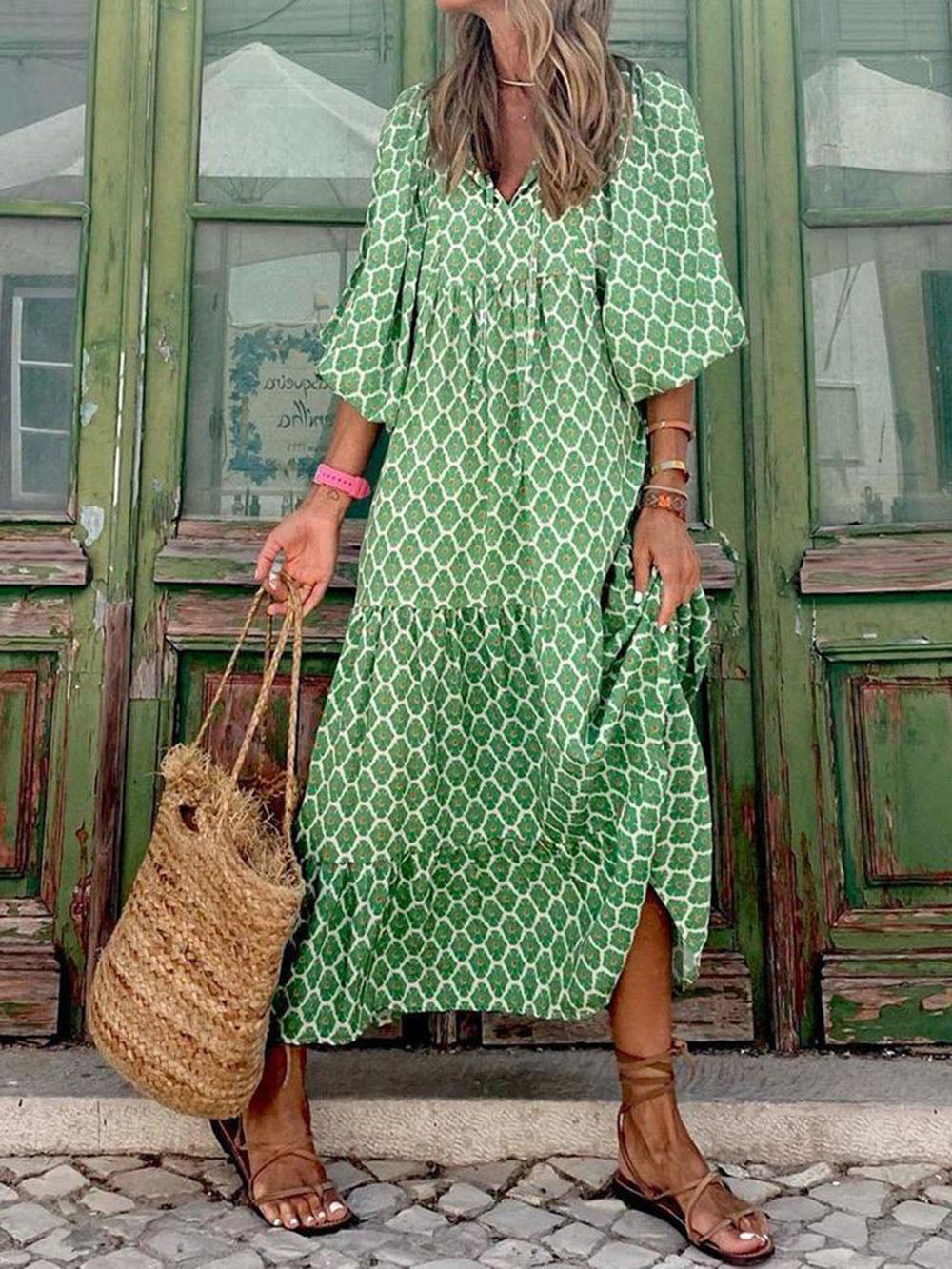 Aurelia | Bohemian Printed Maxi Dress