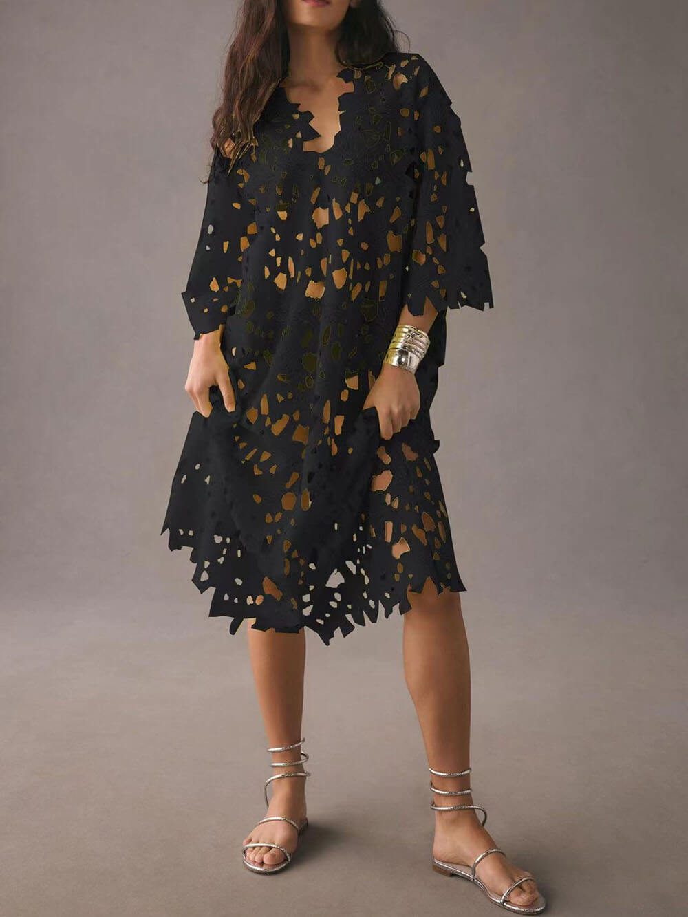 Kylie | Cover Up Lace Beach Midi Dress