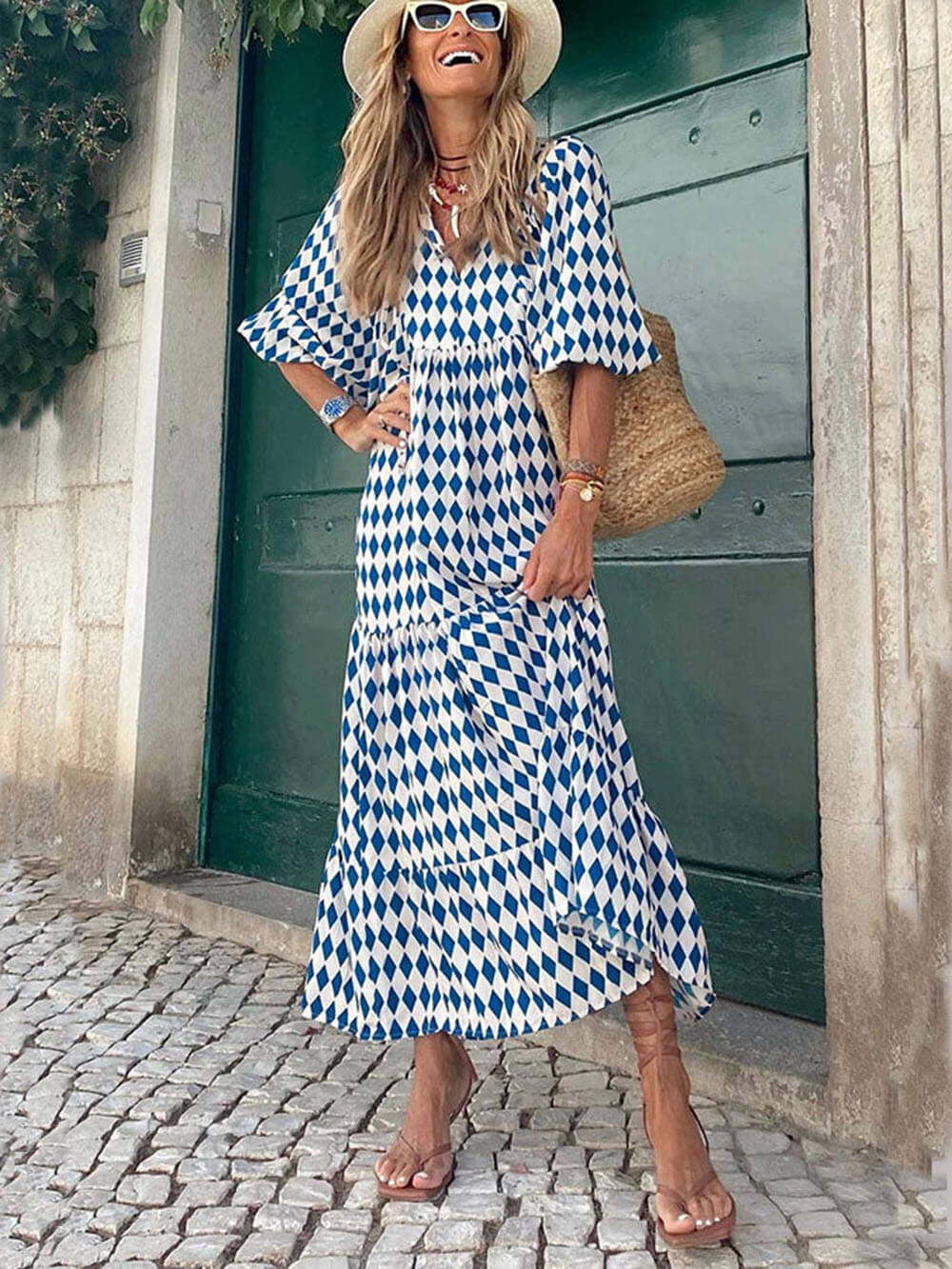 Aurelia | Bohemian Printed Maxi Dress