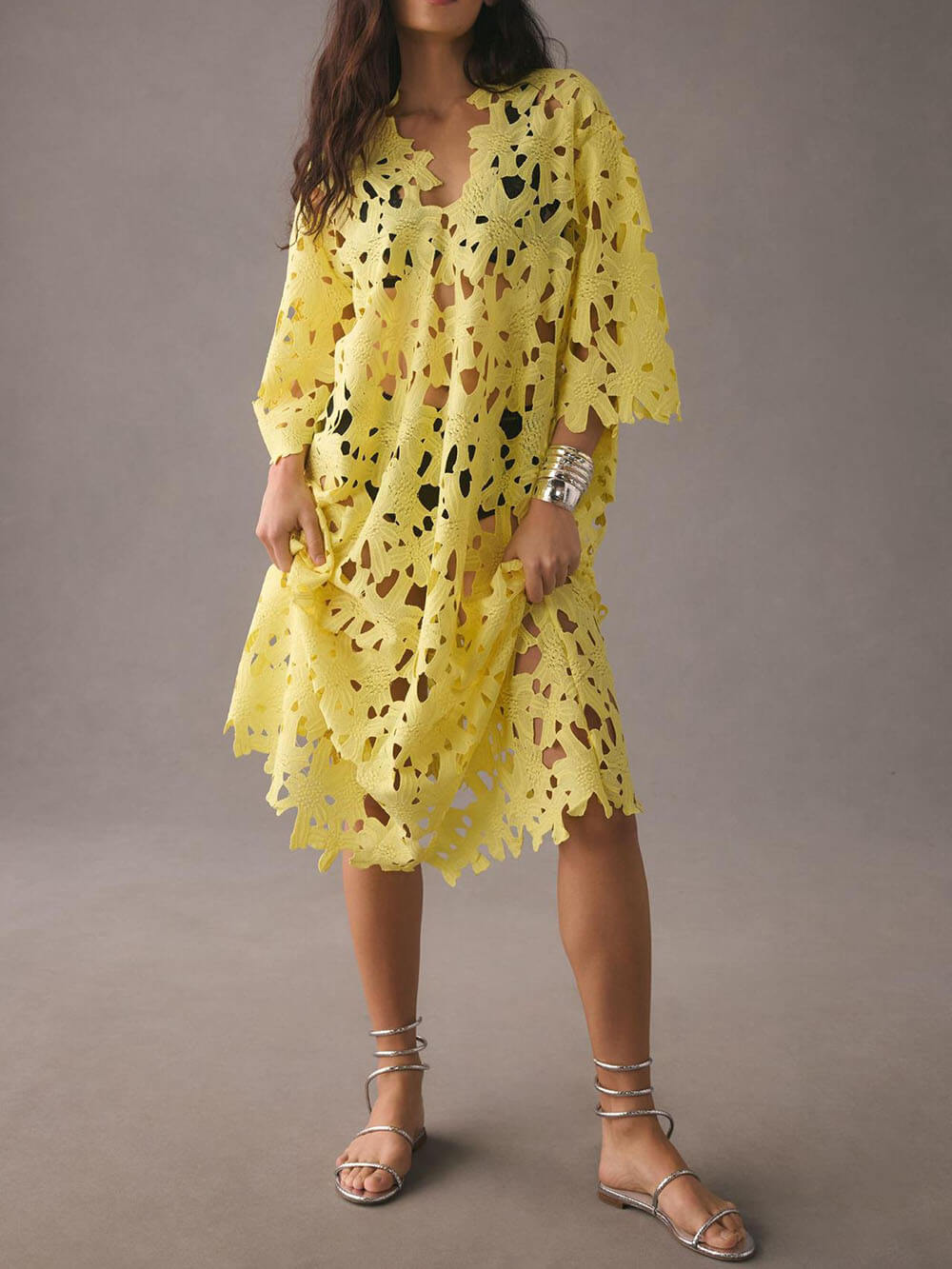 Kylie | Cover Up Lace Beach Midi Dress