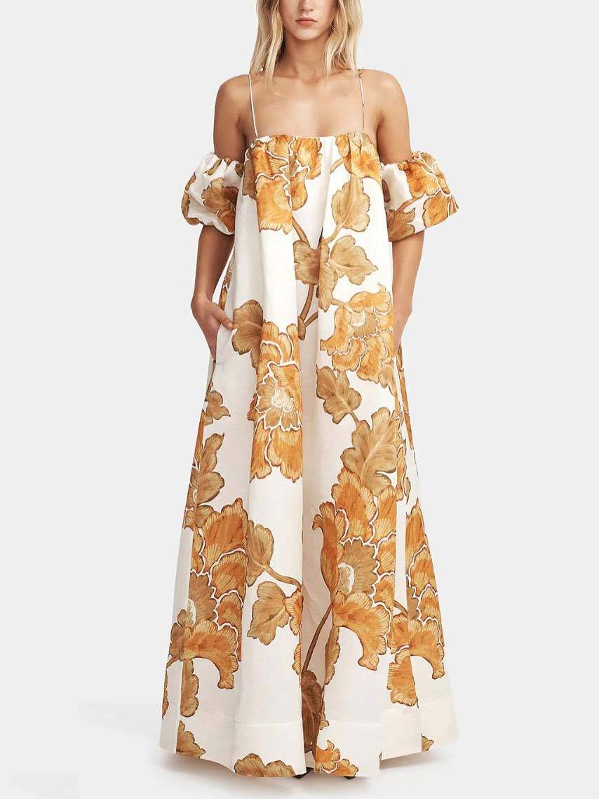Alicia | Floral Print Sling Dress