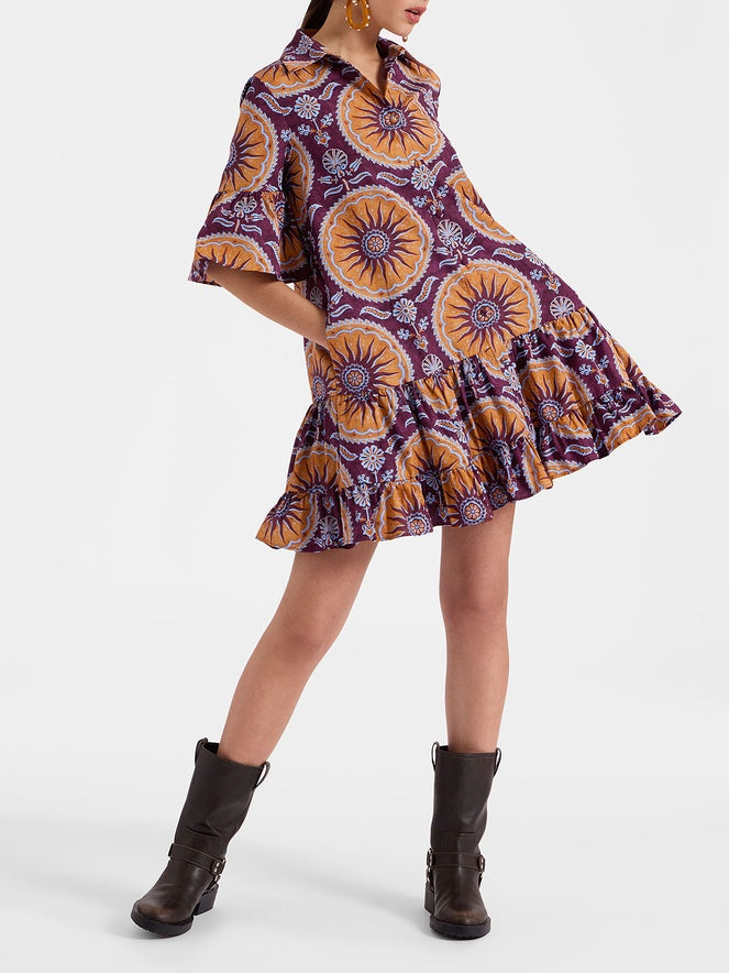 Grace | Dropped Waist Tiered Mini Dress