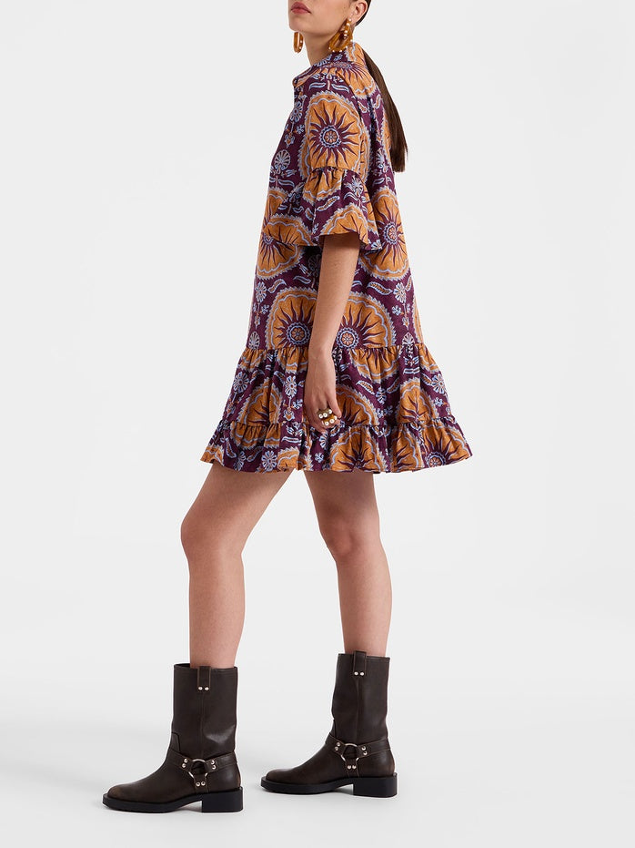 Grace | Dropped Waist Tiered Mini Dress