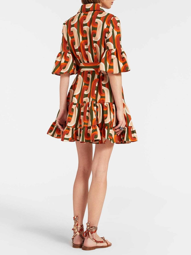 Hazel | Elegant Sassy Dropped Waist Mini Dress