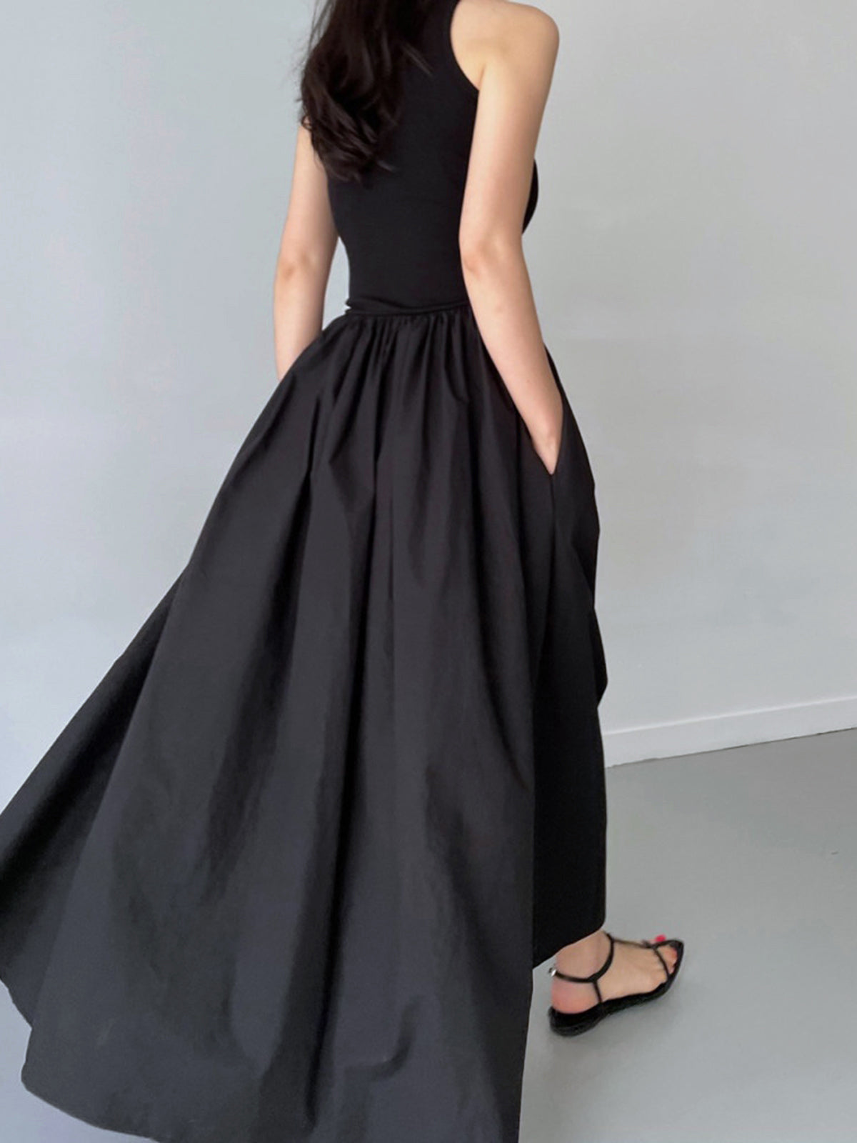 Aisha | Leisure Crew Neck Long Dress