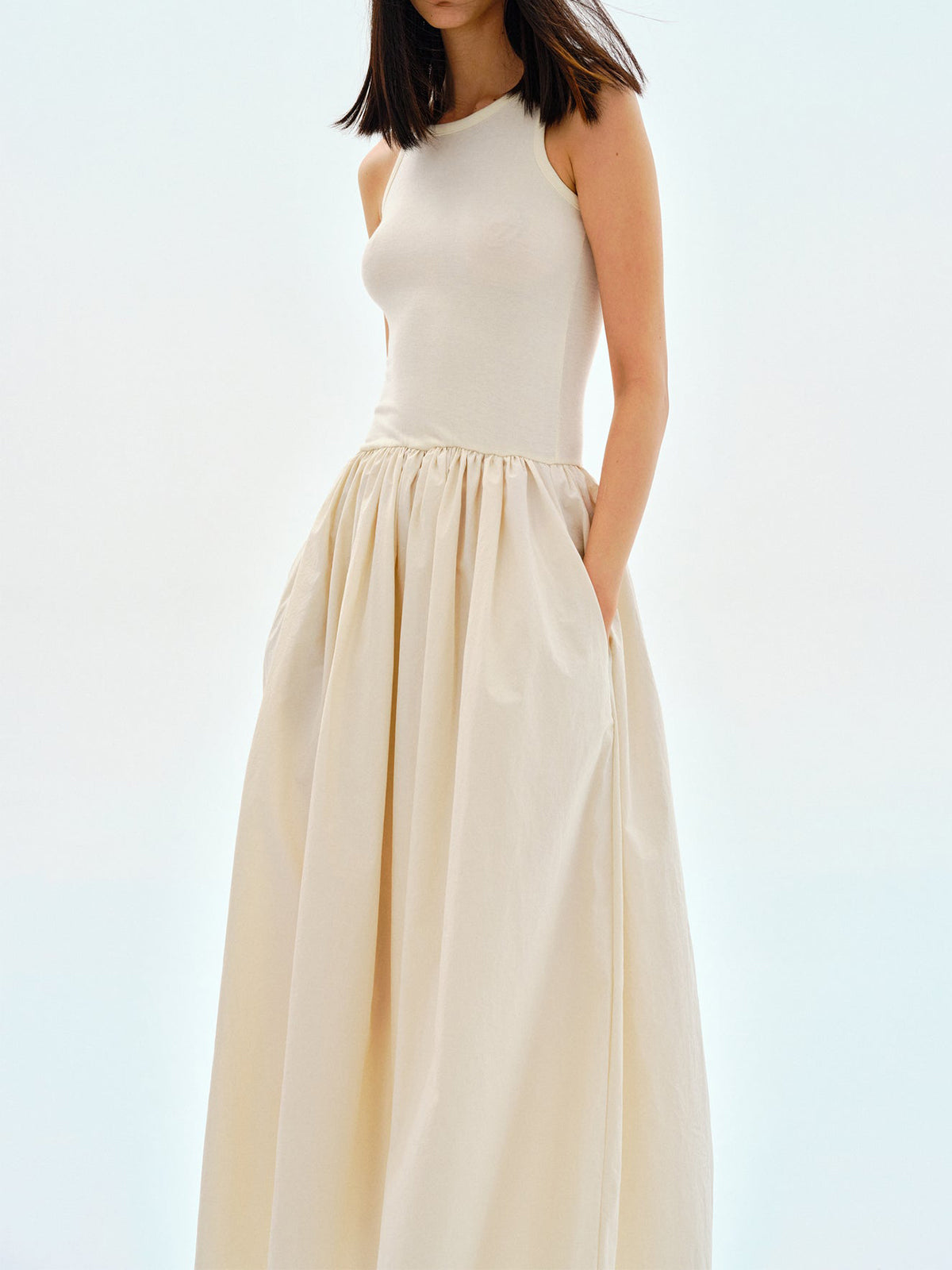 Aisha | Leisure Crew Neck Long Dress