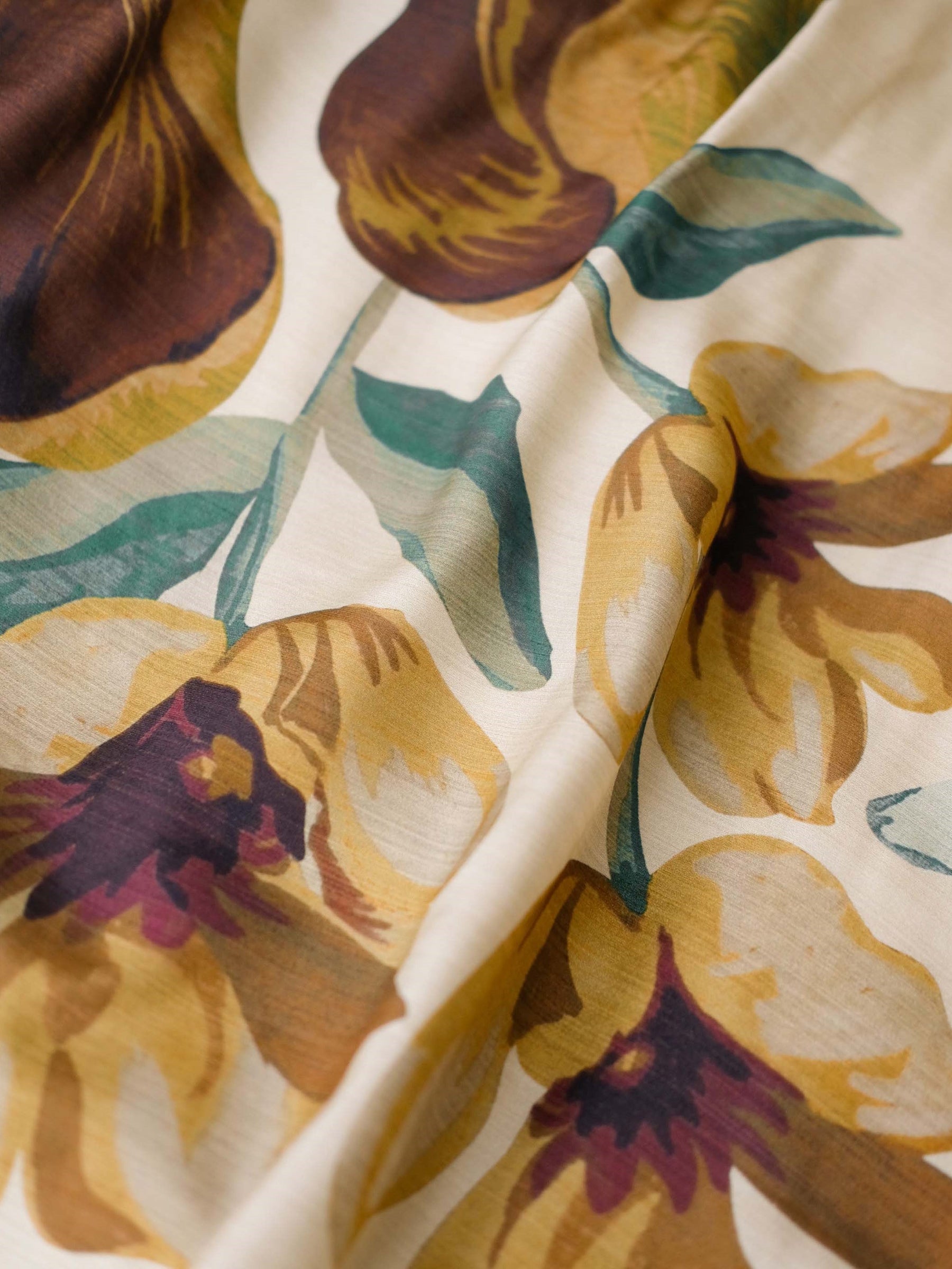 Gracelyn | Hand-Drawn Botanical Motifs Maxi Dress