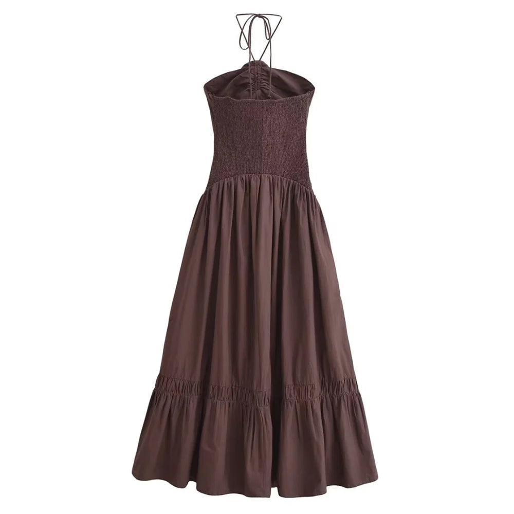 Vivienne | Slimming Poplin Splicing Dress