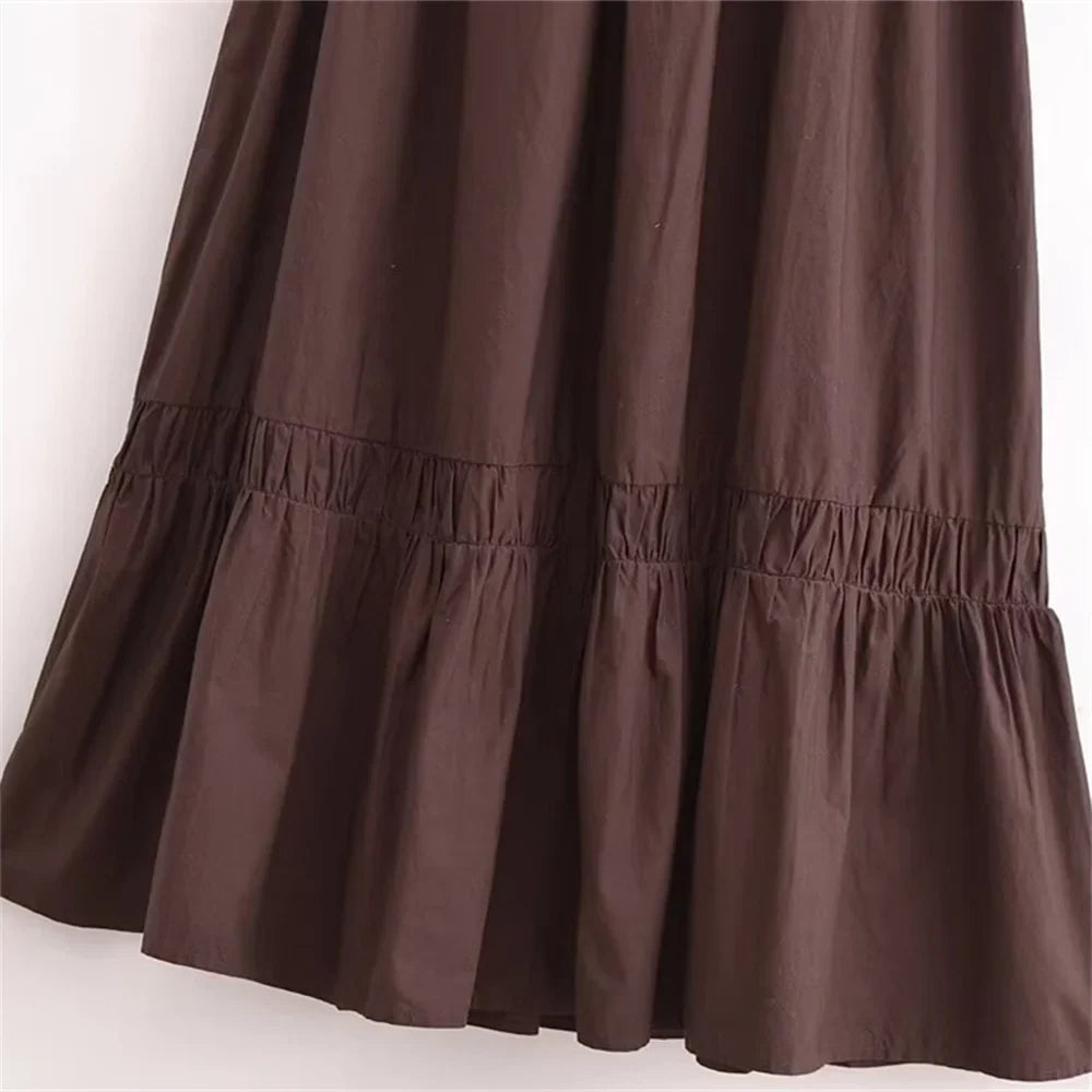 Vivienne | Slimming Poplin Splicing Dress