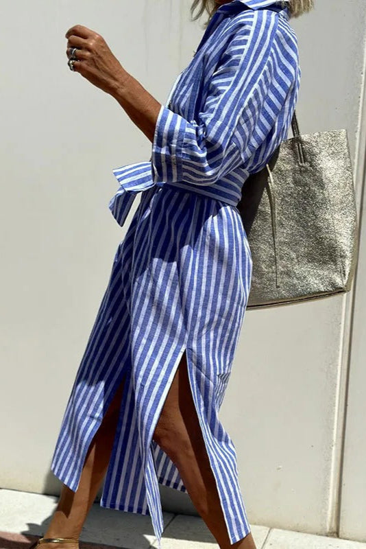 Armelle | Elegant Striped Summer Dress (Almost sold out)