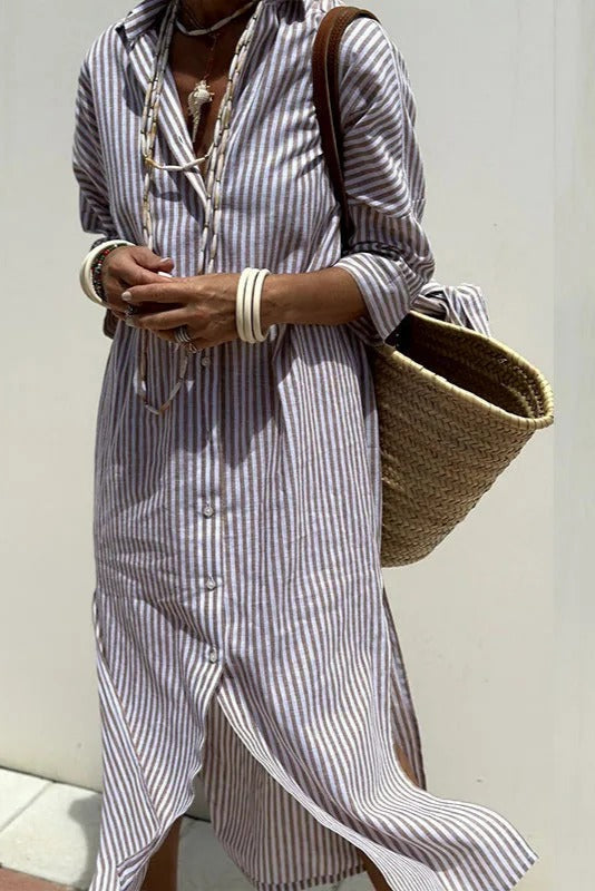 Armelle | Elegant Striped Summer Dress (Almost sold out)
