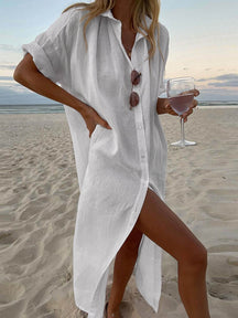 Cassidy | Concept Simple Maxi Shirt Dress