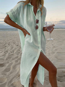 Cassidy | Concept Simple Maxi Shirt Dress