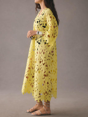 Kylie | Cover Up Lace Beach Midi Dress