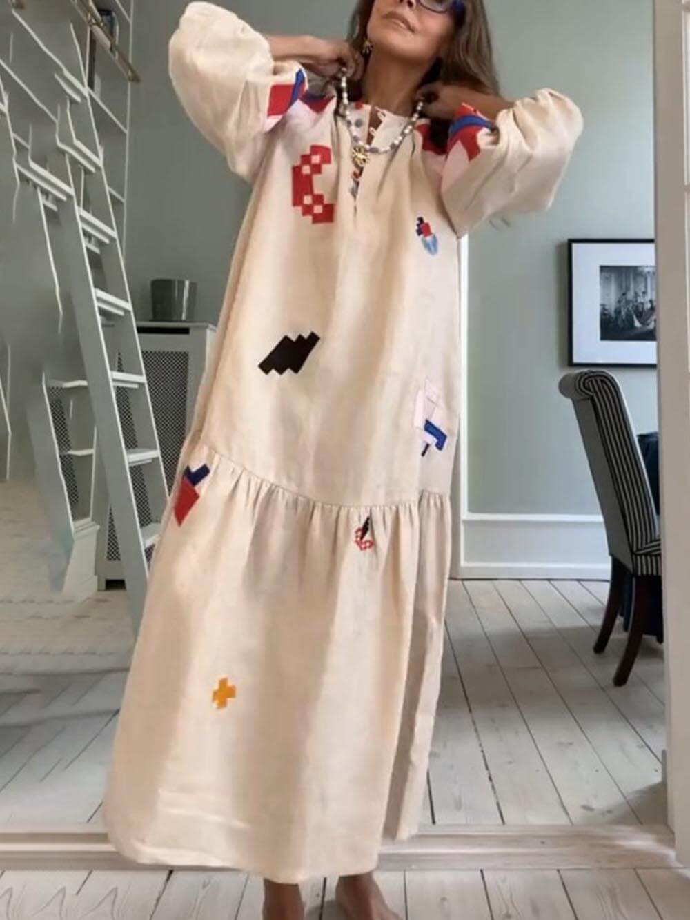 Leah | Unique Ethnic Printed Lightweight Maxi Dress