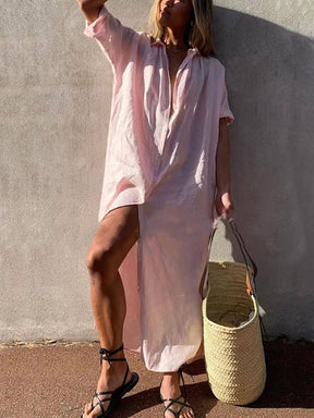 Cassidy | Concept Simple Maxi Shirt Dress