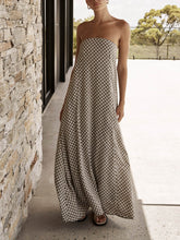 Gabriela | Bohemian Diamond Print Maxi Dress