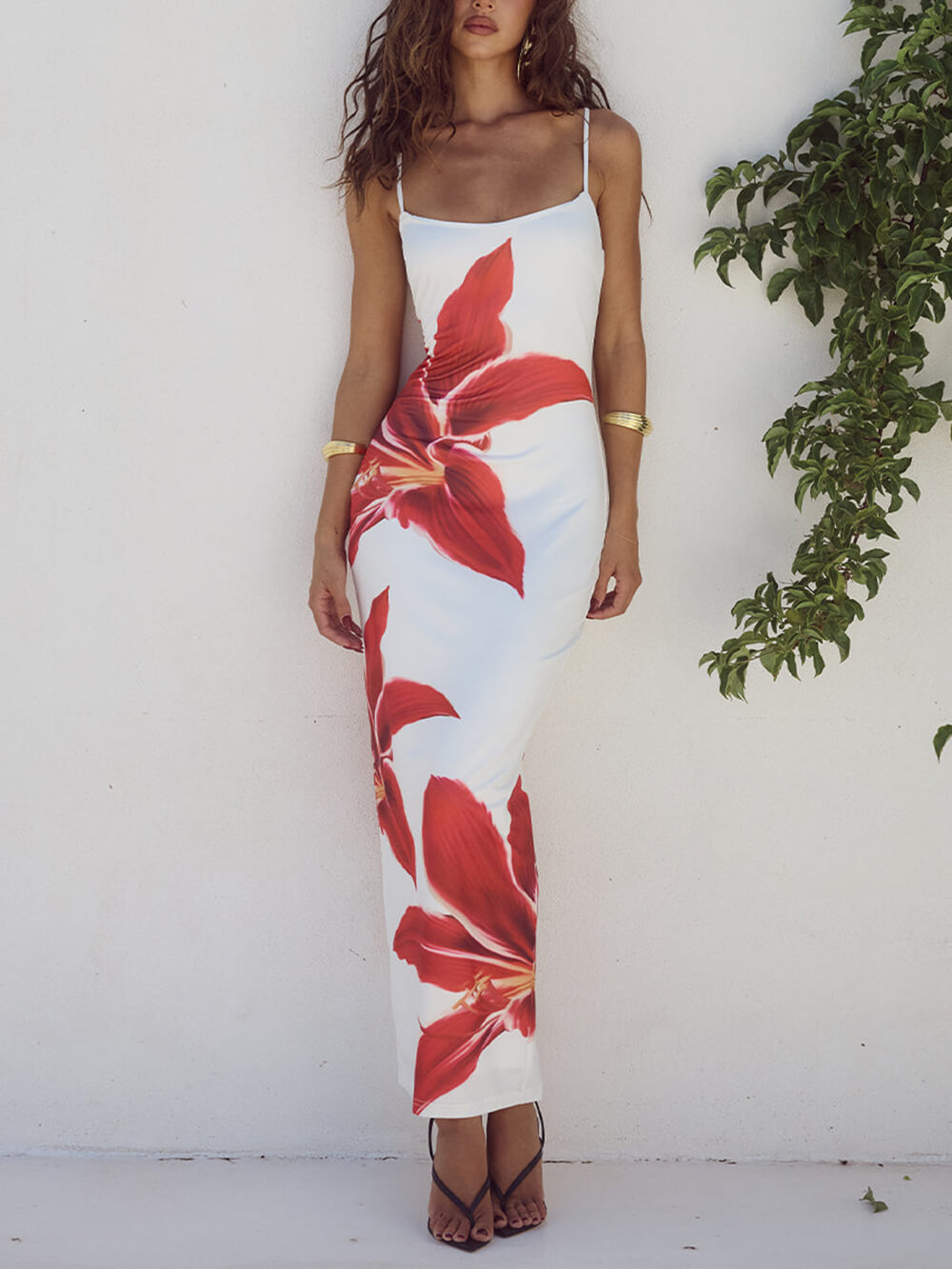 Faith | Abstract Unforgettable Floral Print Maxi Dress