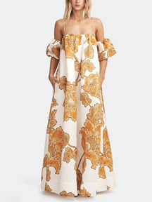 Alicia | Floral Print Sling Dress