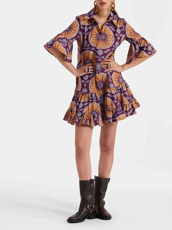 Grace | Dropped Waist Tiered Mini Dress