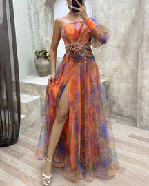 Cecilia | Elegant Split Dress