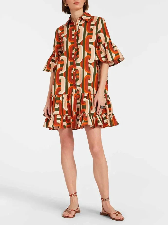 Hazel | Elegant Sassy Dropped Waist Mini Dress