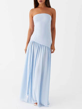 Melody | Exquisite Backless Pleats Strapless Maxi Dress