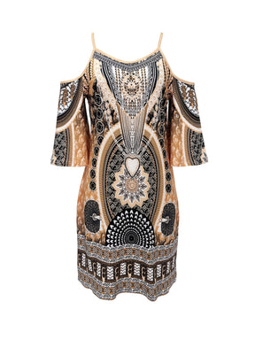 Ophelia | Bohemian Printed Tunic Dress