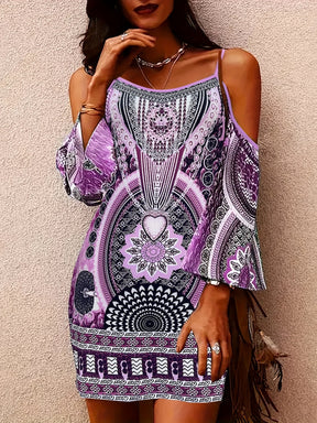 Ophelia | Bohemian Printed Tunic Dress