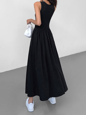 Aisha | Leisure Crew Neck Long Dress