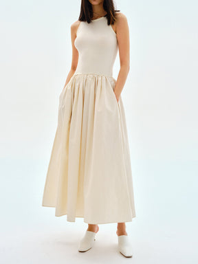 Aisha | Leisure Crew Neck Long Dress