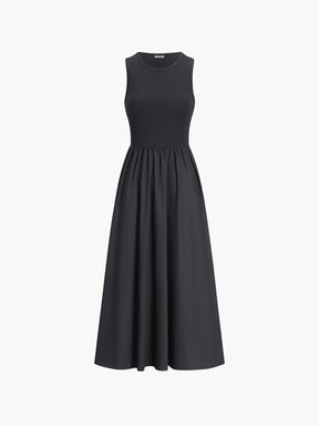 Aisha | Leisure Crew Neck Long Dress
