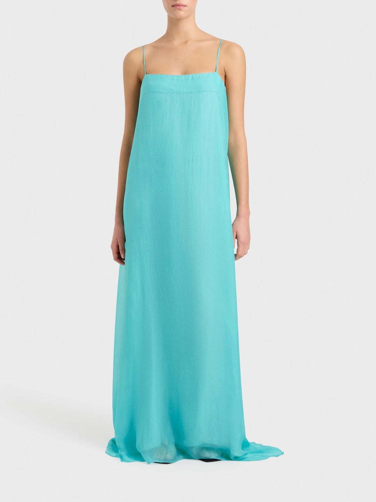 Emmy | Spaghetti Straps Elegant Column Maxi Dress