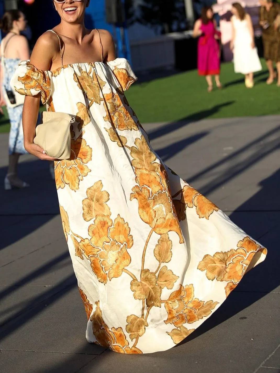Alicia | Floral Print Sling Dress