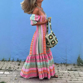Celeste | Patchwork Color Block Dress