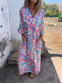 Sienna | Leopard Print Boho Maxi Dress
