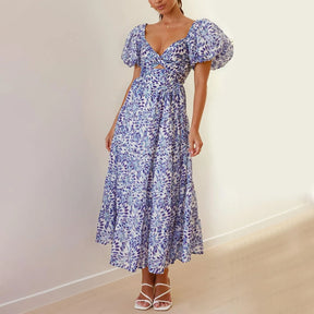 Mira | V-Neck Floral Formal Maxi Dress