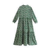Thalia | Long Sleeve Lapel Shirt Dress
