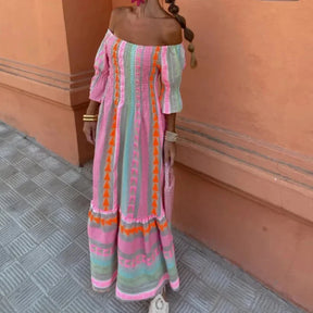 Celeste | Patchwork Color Block Dress