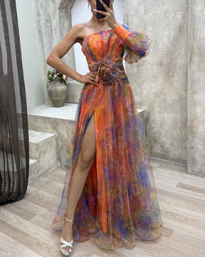 Cecilia | Elegant Split Dress