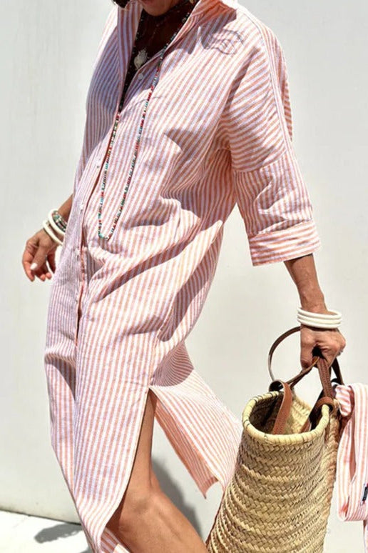 Armelle | Elegant Striped Summer Dress (Almost sold out)