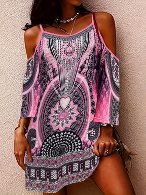 Ophelia | Bohemian Printed Tunic Dress